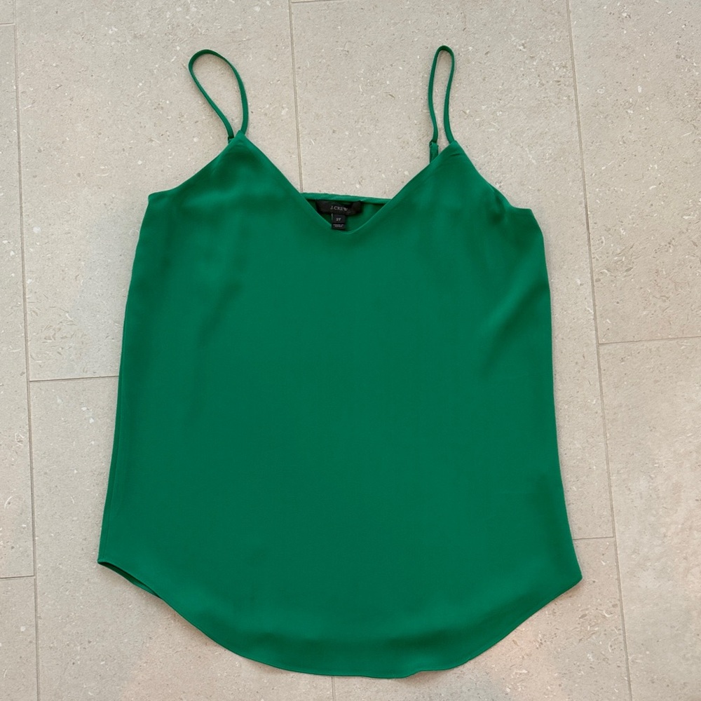 J. Crew Vibrant Green Camisole Top